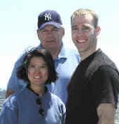 Christine, Tom and Jeff at Pac Bell Park - 2002